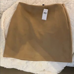 Faux suede skirt
